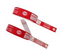 TSPC SECSEAL 2 Rolls,1" x55 Yards Total Transfer Tamper Evident Security Packing Tape Seals (Superior Tamper Proof with Thick Void Film)