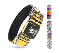 TSPRO Hard-Wearing Padded Tactical Dog Collar 1.5" for Medium & Large Dogs