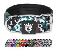 TSPRO Hard-Wearing Padded Tactical Dog Collar 1.5" for Medium & Large Dogs
