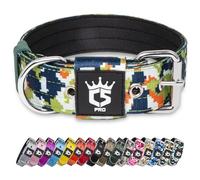 TSPRO Hard-Wearing Padded Tactical Dog Collar 1.5" Wide Large Medium Dogs