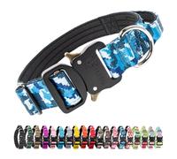 TSPRO Hard-Wearing Tactical Dog Collar, Handle & Quick Release Metal Buckle