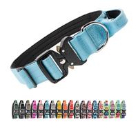 TSPRO Hard-Wearing Tactical Dog Collar, Handle & Quick Release Metal Buckle