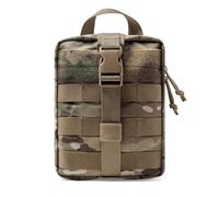 TSPRO IFAK Medical Pouch, MOLLE First Aid Organizer with Rip-Away Panel | YKK Zippers, Elastic Loop Organizer, Removable Panel, Rip-Away Design, MOLLE Attachment, Stores Medical Supplies & Small Gear