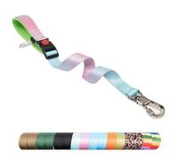 TSPRO Premium Short Dog Lead, Adjustable Dog Leash with Sturdy Anti-Slip Buckle for Large Dogs, Comfortable Padded Handle, 26 Inches for Safe Walking & Training (Gradient Blue - Pink)