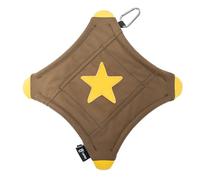 TSPRO Tactical Star-Shaped Dog Flying Disc, Anti-Rip Nylon Toy for Aggressive Chewers & Medium to Large Dogs, Water Floating Lightweight for Beach/Camping/Park/Backyard Play & Training (9", Khaki)