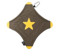 TSPRO Tactical Star-Shaped Dog Flying Disc, Anti-Rip Nylon Toy for Aggressive Chewers & Medium to Large Dogs, Water Floating Lightweight for Beach/Camping/Park/Backyard Play & Training (9", Green)