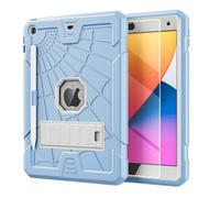 TSQQST Case for 9th 8th 7th Generation 10.2 Inch 2021 2020 2019 for Kids with Glass Screen Protector | Durable Shockproof Stand Case Cover for iPad 9th 8th 7th Gen with Pencil Holder | Light Blue