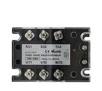 TSR SSR-10DA SSR-40DA SSR 25A 60A 80A 100A Three Phase Solid State Relay DC Control AC 480V 5-32V Input Aluminum Heatsink(80A)