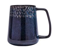 Tsreinh Extra Large Ceramic Coffee Mug,24 Oz,Oversized Tea Cup for Home and Office,With Big Handle,Dishwasher and Microwave Safe (24 Oz Blue with Star)