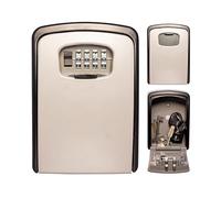 TSS Extra Large Wall Mounted Key Safe Lock Box- 4 Wheel Combination Key Lock Box Outdoor - Keysafe - Outdoor Lock Box - Key Cabinet