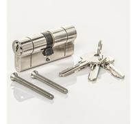 TSS High Security TS007 1 Star Euro Cylinder Lock, British Standard, Insurance Approved Barrel Lock and Key Sets. Supplied with 3 Keys. UPVC Door Locks. (32mm x 32mm (64mm Total))