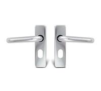 TSS Round Bar Lever Oval Polished Aluminium