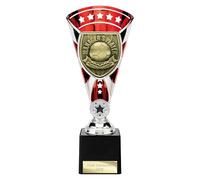 TSS Trophy Superstore Cobra Star Red Football Trophy - Manager's Player - Free Engraving - 230mm (plate F)