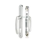 TSS UPVC Door Handle Lever Set - 92 PZ Centers, 215 Screw to Screw - 245 x 32 Backplate - Silver Replacement
