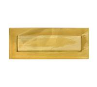 TSS Victorian Sprung Letter Plate 10x4 Brass