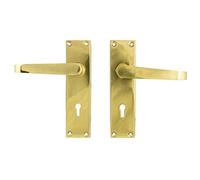 TSS Victorian Straight Lever Lock Brass