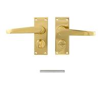TSS Victorian Straight Lever Privacy Brass