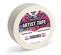 TSSART White Artist Tape - Masking Artists Tape for Drafting Art Watercolor Painting Canvas Framing - Acid Free 2 Inch Wide 180FT Long