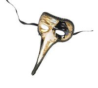 TSSOE Carnival Venetian Plague Doctor Jester Mask Wedding Decoration Festival Gadget Performance Accessory Black One Size