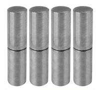 TSSS 4 PCS 105mm x 24mm Weldable Barrel Hinge, Weld On Bullet Door Hinges for Truck Vehicle Trailers, Detachable