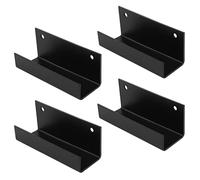 TSSS 4 PCS Tile Hanger Steel Bracket Display, Hook Wall Mount U Brackets Billboard Holder Picture Rail Hooks