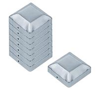 TSSS 8 PCS 75x75mm Post Caps Steel Fence Post Caps, Decorative Pyramid Shape Cover