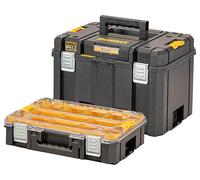 Dewalt IP54 TSTAK Deep Box and Organiser Bundle