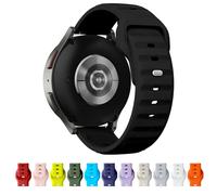 TStrap 20mm 22mm Silicone Watch Band for Men and Women, Adjustable Buckle, Quick Release, Black Sport Watch Strap Compatible with Smart Watches, 22mm, Silicone
