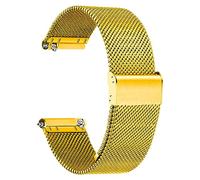 TStrap Mesh Watch Strap Metal - Gold Quick Release Watch Bands for Men Women - Stainless Steel Smart Watch Straps Bracelet Replacement - 18mm 20mm 22mm