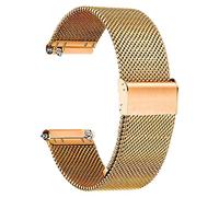 TStrap Mesh Watch Strap Metal - Rose Gold Quick Release Watch Bands for Men Women - Stainless Steel Smart Watch Straps Bracelet Replacement - 10mm 12mm 14mm 16mm 18mm 20mm 22mm