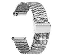 TStrap Mesh Watch Strap Metal - Silver Quick Release Watch Bands for Men Women - Stainless Steel Smart Watch Straps Bracelet Replacement - 10mm 12mm 14mm 16mm 18mm 20mm 22mm