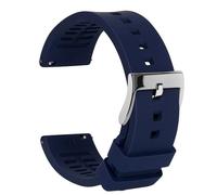 TStrap Silicone Watch Strap 19mm - Blue Quick Release Watch Band for Mens Womens - Military Waterproof Smart Watches Bracelet Replacement with Clasp Ladies - 18mm 19mm 20mm 21mm 22mm 24mm