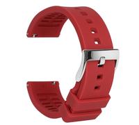 TStrap Silicone Watch Strap 22mm - Red Quick Release Watch Band for Mens Womens - Military Waterproof Smart Watches Bracelet Replacement with Clasp Ladies - 18mm 19mm 20mm 21mm 22mm 24mm