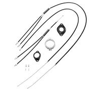 TSTRAUM BMX Gyro Brake Cable Set Complete Front Rear (Black)