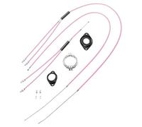 TSTRAUM BMX Gyro Brake Cable Set Complete Front Rear (Pink)