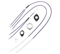 TSTRAUM BMX Gyro Brake Cable Set Complete Front Rear (Purple)