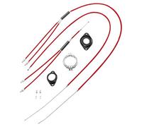 TSTRAUM Gyro BMX Brake Cables Set Complete Front Rear (Red)