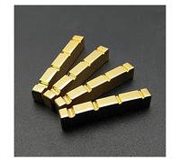 TSTS 10PCS Brass Guitar Curved Bottom Nut 4 String Slotted Brass Gold Plated Electric Guitar Nut 38 * 6 * 9-8mm Guitar Accessories