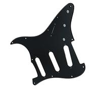 TSTS 11 Hole SSS Guitar Pickguard For For ST 62 Single Coil Pickups Scratch Plate With Screws Guitar Replacement Pickguard (Color : Black 1 Ply)