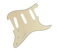 TSTS 11Hole SSS Guitar Pickguard Scratch Plate With Screws For For ST Electric Guitar Anti-scratch Parts Guitar Replacement Pickguard (Color : Cream 3ply)