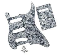 TSTS 4 Ply 11 Hole SSS Guitar Pickguard Scratch Plate Back Plate With Screws For For ST Electric Guitar Parts Guitar Replacement Pickguard (Color : 08)