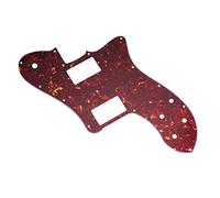TSTS 4 Ply Red 15 Holes Covered HH Guitar Pickguard For Mexico 72 Deluxe Style Electric Guitar Guitar Replacement Pickguard