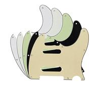 TSTS 5Pcs Deluxe 3ply Electric Guitar Pickguard Scratch Plate Set Guitar Replacement Pickguard