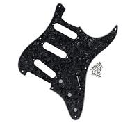 TSTS 8 Hole Pickguard SSS Guitar Scratch Plate with Screws for Electric Guitar Parts Guitar Replacement Pickguard (Color : 4ply 09)