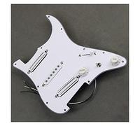 TSTS Alnico 5 Hot Rails-Single Coil Pickup Prewired Guitar Pickguard SSS Set 1T1V Control Guitar Pickup Pickguard (Color : 03)