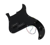 TSTS Black Pre-wired Loaded Bass Guitar Pickguard With Traditional Split Ceramic Magnet Pickup Guitar Pickup Pickguard
