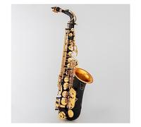 TSTS Eb Alto Saxophone Unique Matte Black/red/blue/purple Plated Carved Surface E Flat Sax Instrument With Case Saxophone for Student (Color : 01)