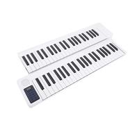 TSTS Electronic Keyboards For Adults 88-key Folding Electronic Piano Adult Beginner Portable Electronic Piano Spliced piano Hand-rolled Electronic Piano(White)