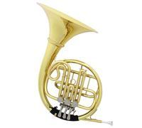 TSTS Flat Three-button Brass Lacquered Gold Split French Horn B Flat Student French Horn With Storage Box French Horn kit