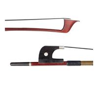 TSTS Full Size For Violin Bow German Style Bow 4/4 Size Brazilwood Stick Ebony Straight Stick Smooth Surface White Horsehair